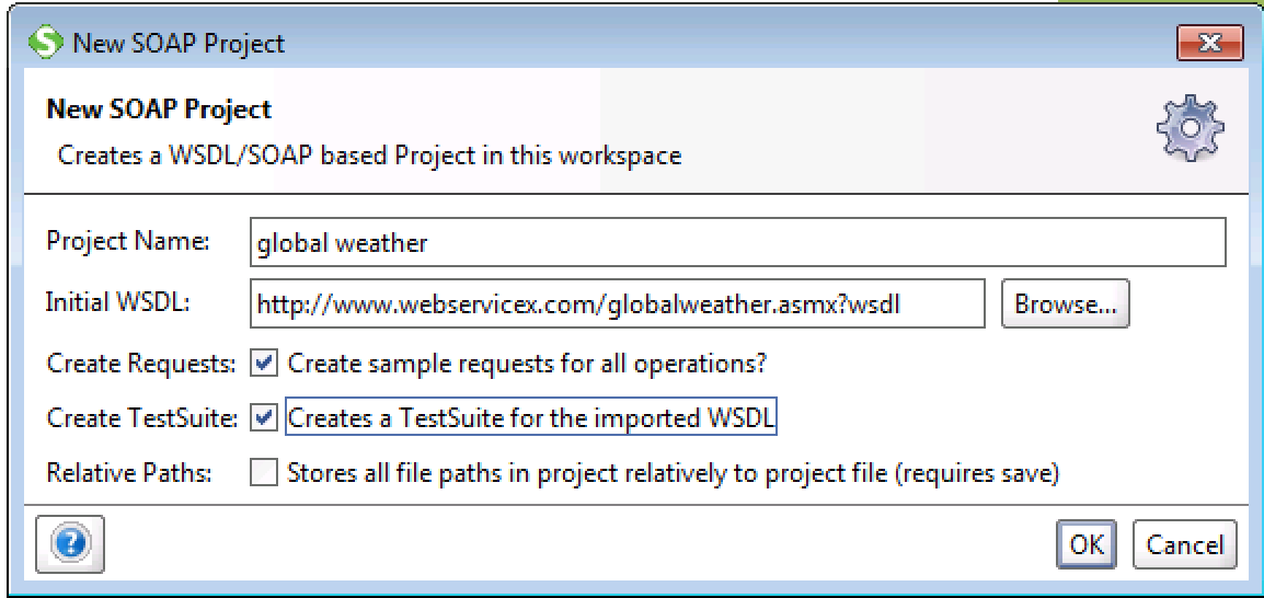 Parsing wsdl couldn t load from. WSDL. Virtual Soap Project 3.